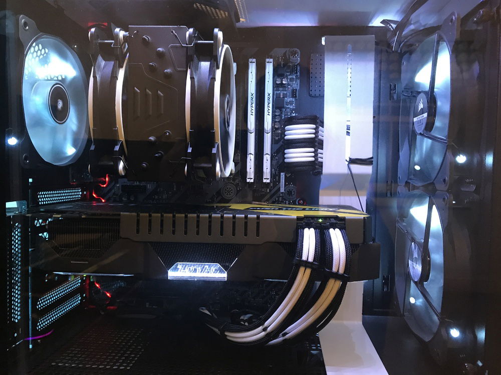 Horizontal mounted gpu