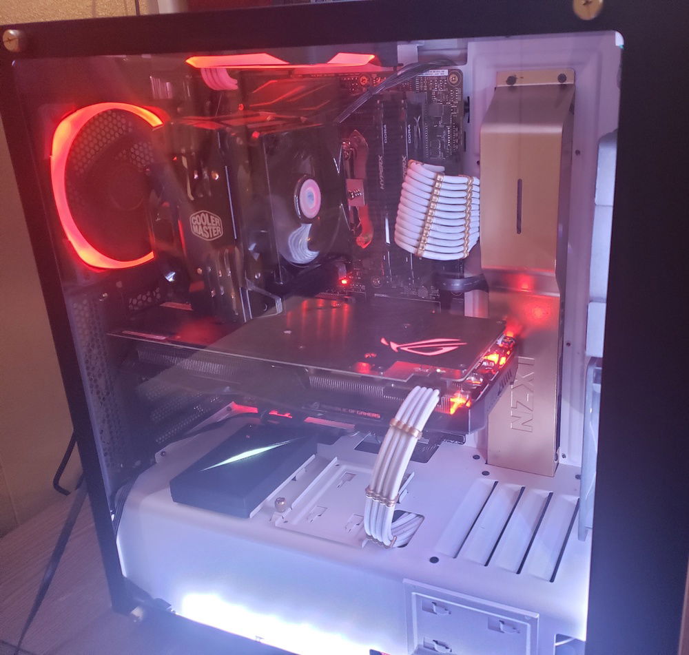 With side panel and lights on.