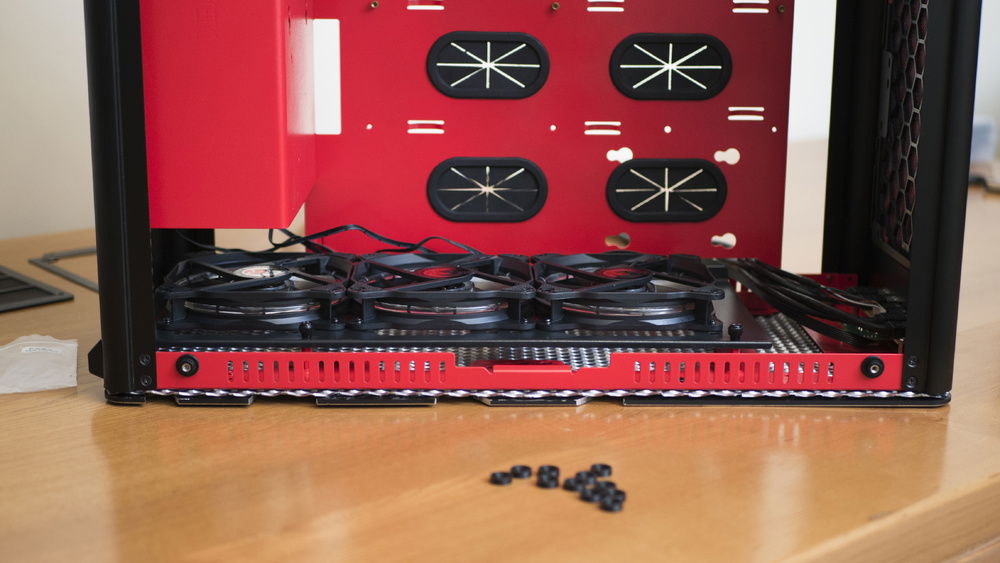 Installing 3D printed nut spacers