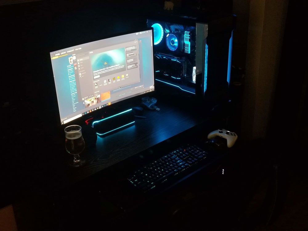 45° Distant shot of my full set up.
Phase 1