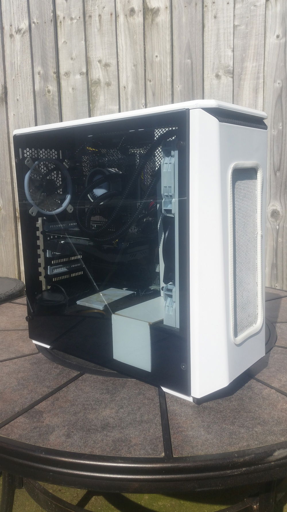 some more case modding still to sand down and connect edges n paint white again