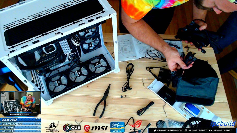 Snip-it from the stream. This is the inside of the case without the RGB party going on.