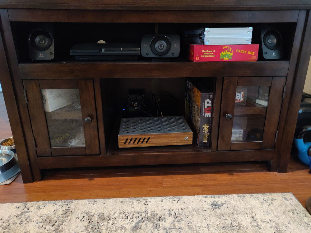 Smaller than a console.