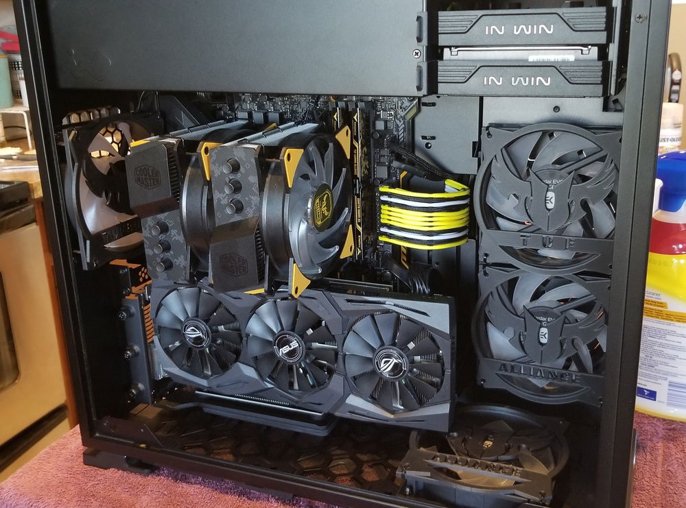 3D printed fan grills.