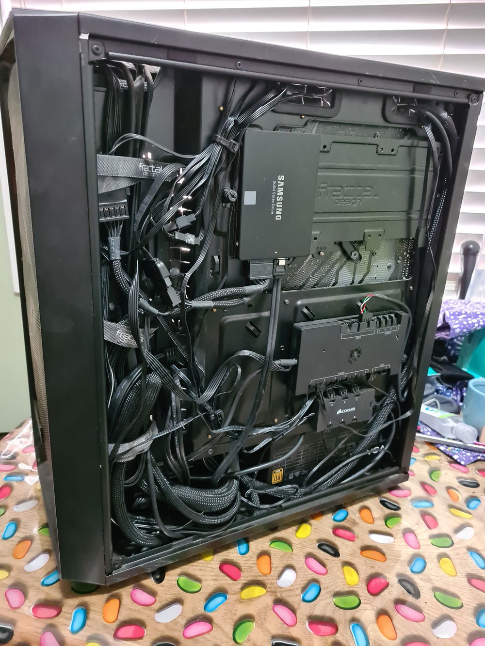 Before cable tidy up