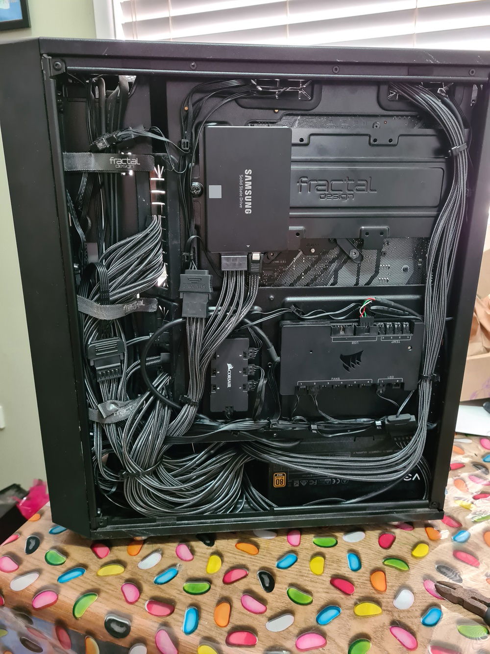 A tidy up as best as can with space