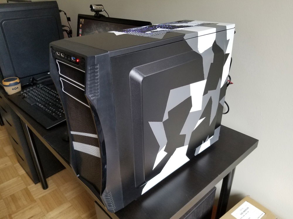 Right side view, showing off the nice arctic camo paintjob.