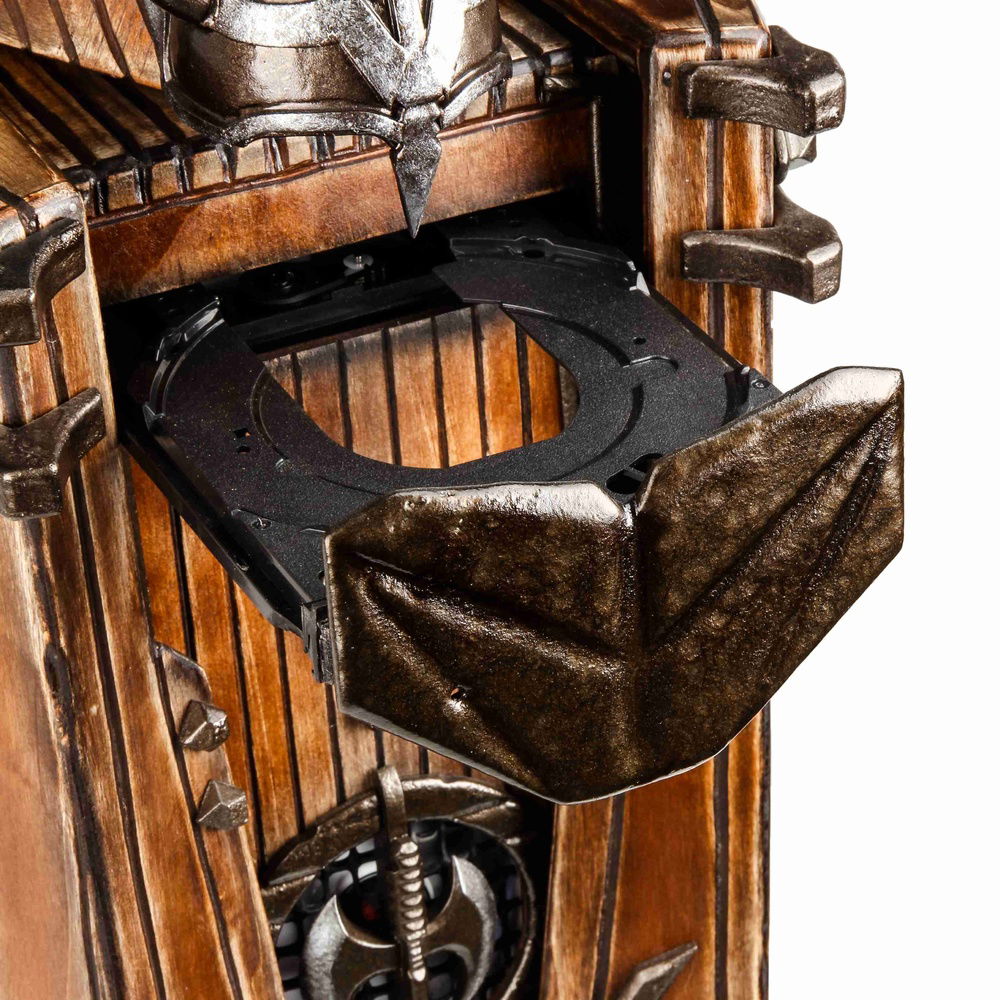 if you dont know, then you dont recognise this a the dvd drive when closed. it just looks like another VIKING V shape deco. its opened by pressing the ram batton left first rung. all hidden for the sake of the theme.