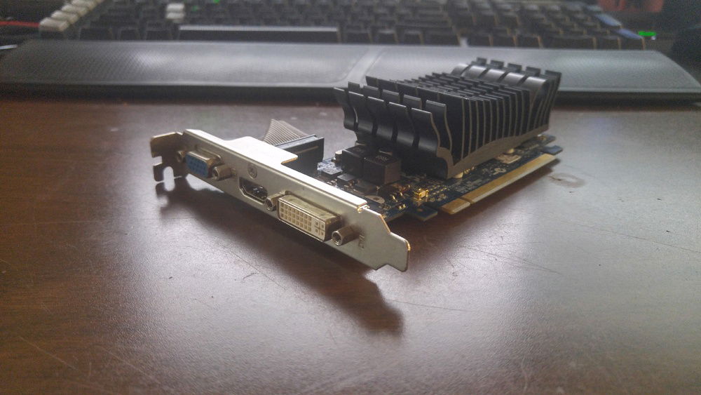 Random GT 210 I had floating around my desk.