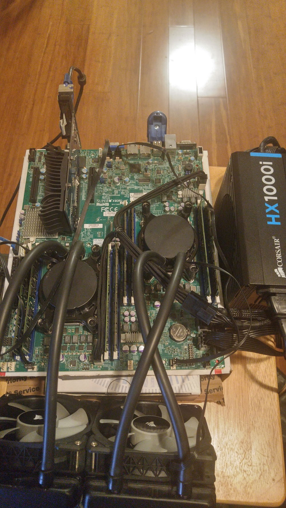 How it sits while Im testing things with it and looking for a case for it to live in.