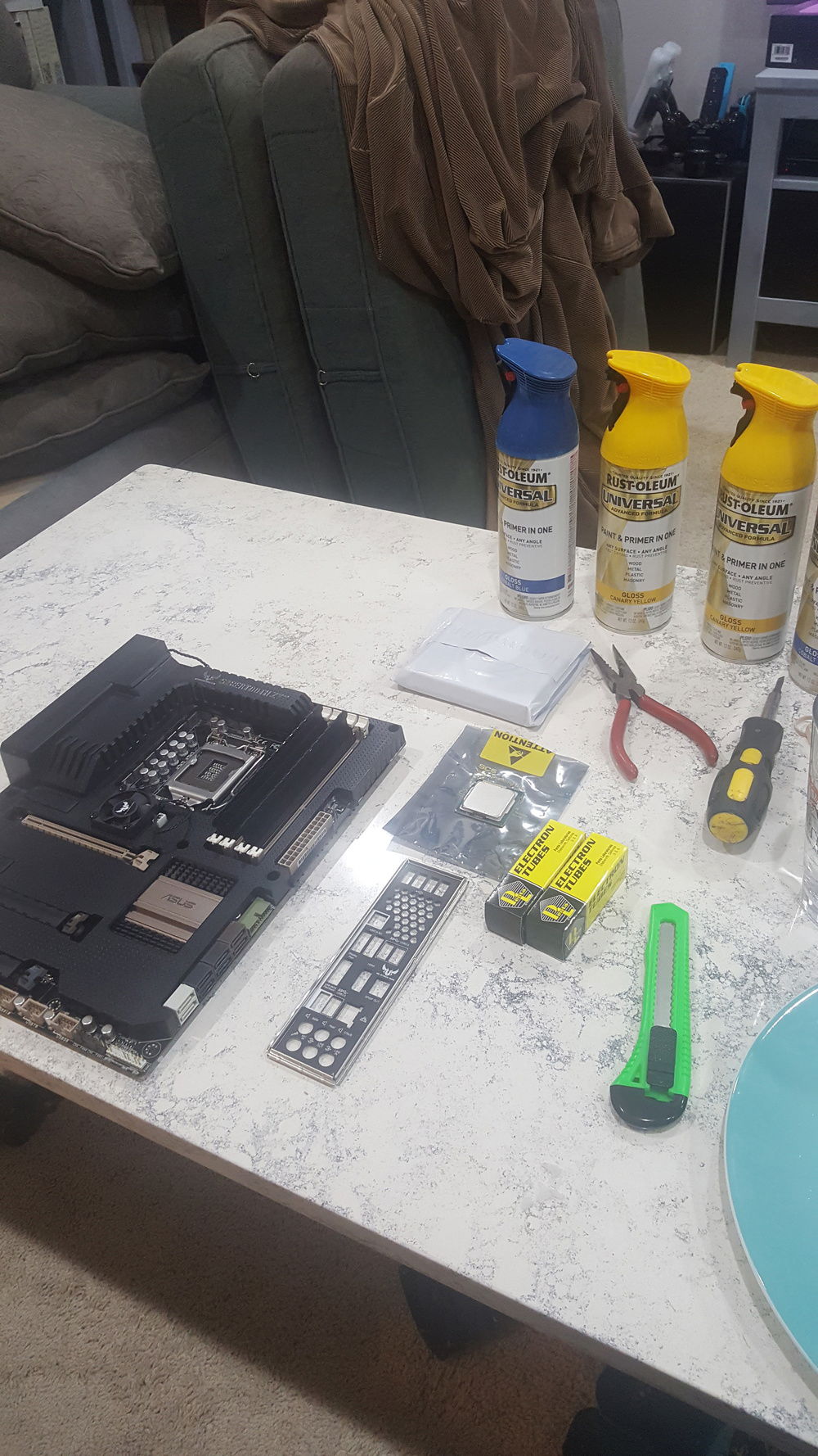 the day the main parts came in.