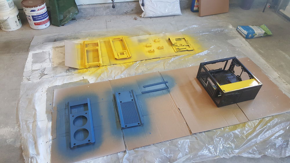 the start of the paint job