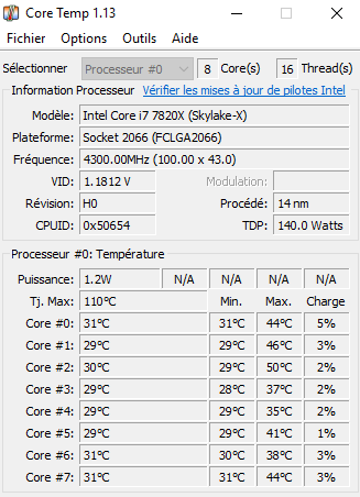 core temp