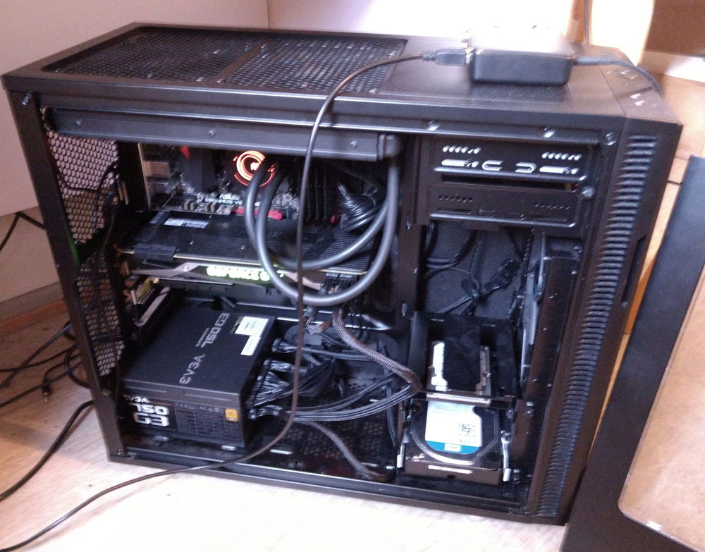 My old PC. Talk about messy mess