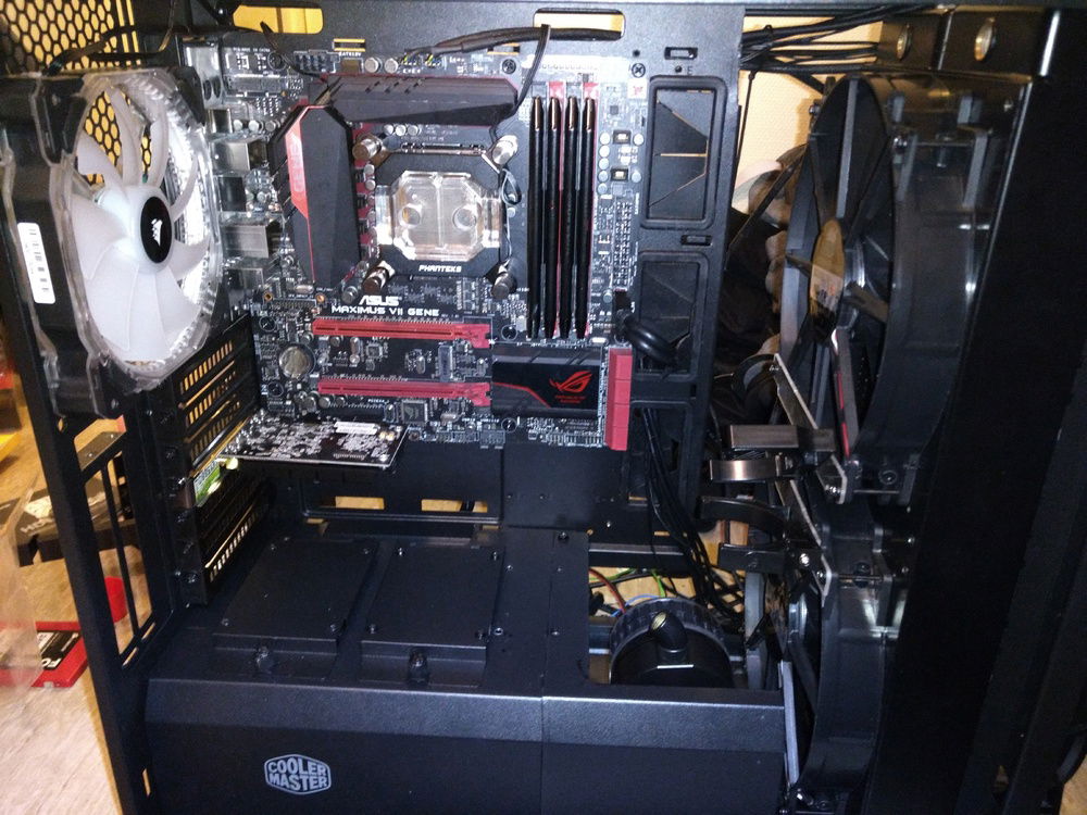 Testing out the pump placement.