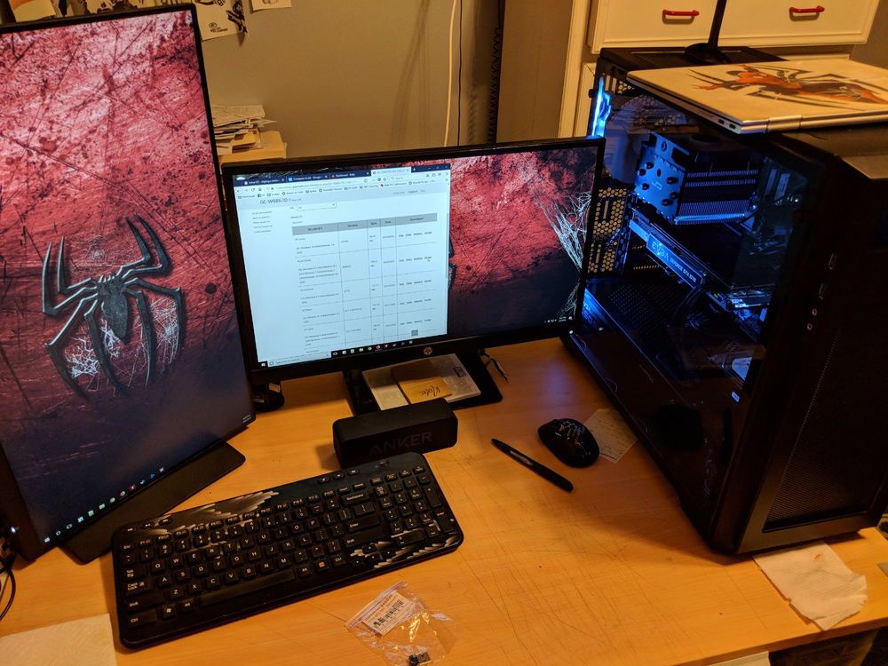 This pic was taken before I swapped out my air cooler for the AIO. Just used to show my setup and lighting