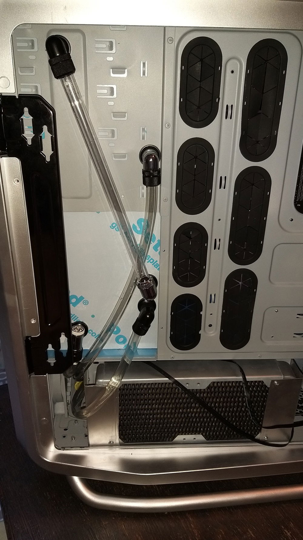 Right side of the case. Will be rerouted in a later build-log episode.