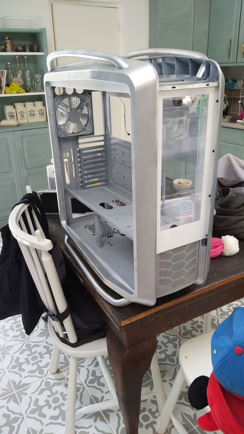 After the paint job, partly assembled