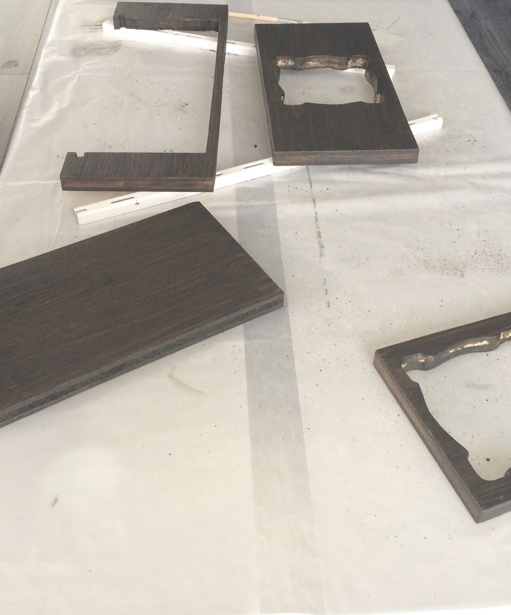 Painting the small pieces