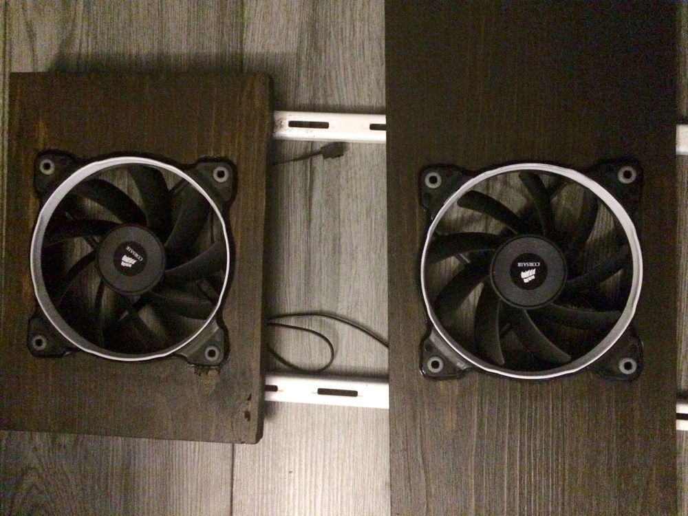 puting in the fans, making it pretty