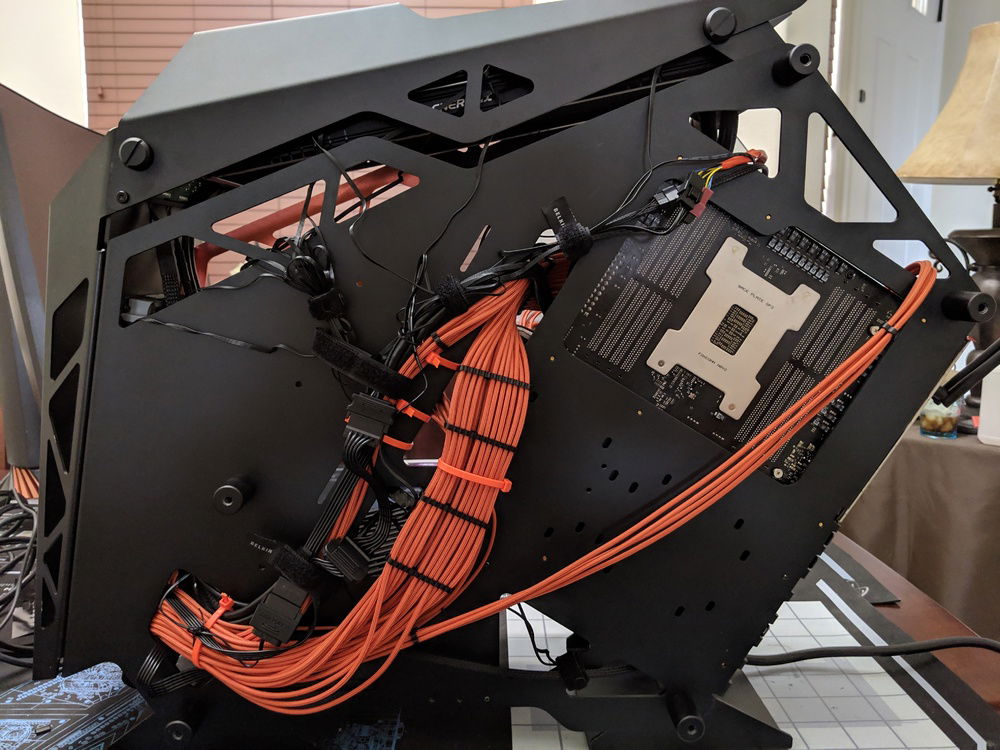 Cable routing and cable management.