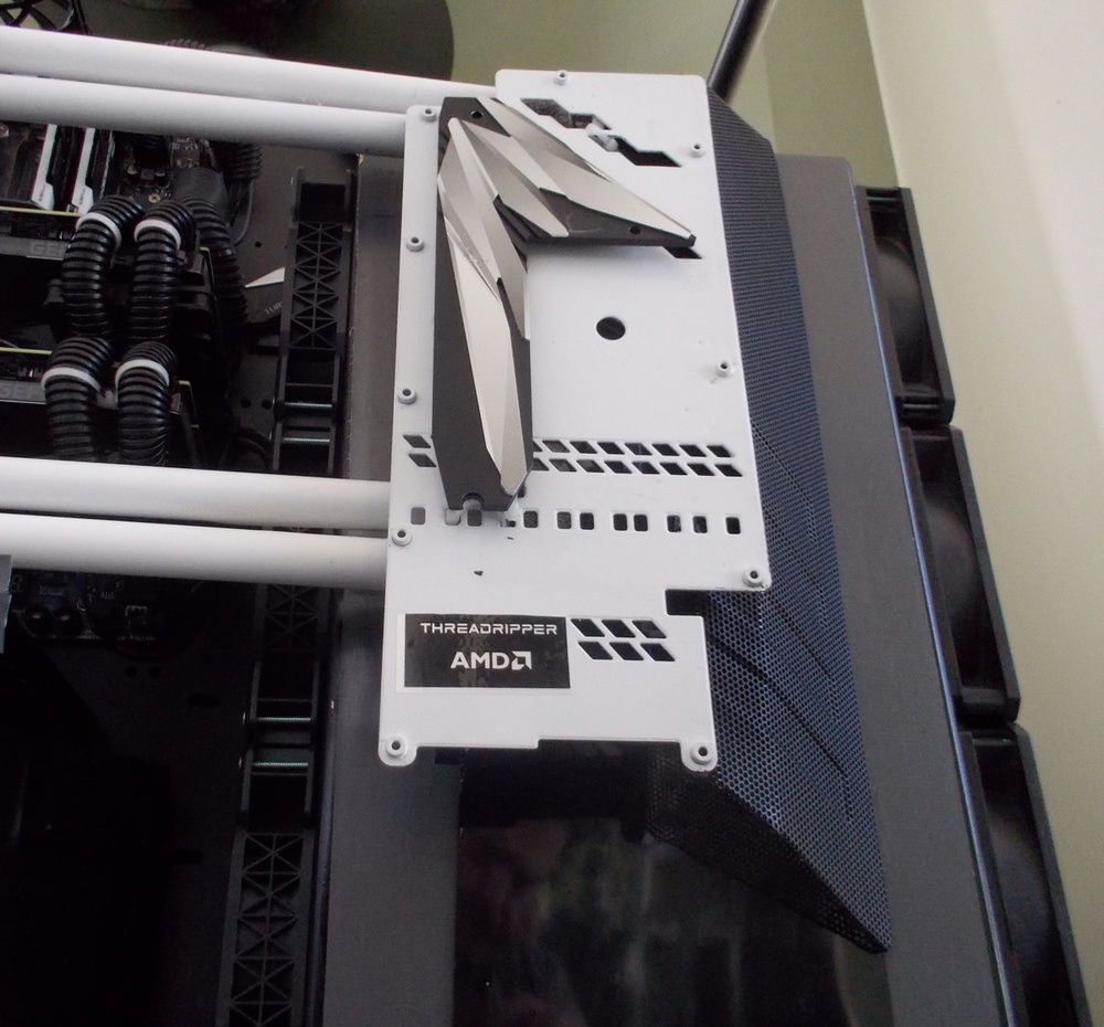 Baffles to control airflow, fan noise and temps