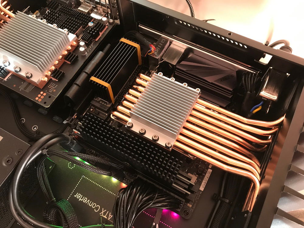 CPU heatsink array.