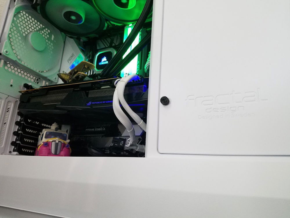 The Fractal Design Define R6 is a very well made case. There are three air filters on this case with a fine mesh filter, and are easily removed for cleaning.

Seamless scratch-resistant tempered glass side panel
Optimized for silence with high-density industrial dampening
Nexus+ Smart Hub controls up to 6 extra case fans and 3 PWM devices
Three silent high-airflow Dynamic X2 GP-14 140 mm fans pre-installed
Supports rads up to 420mm up top, 360mm in front, and 280mm in the base
Third generation ModuVent technology