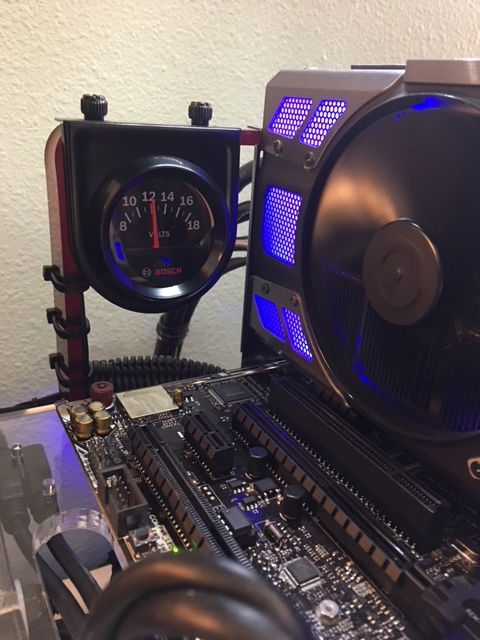 Wired directly to the Power Supply