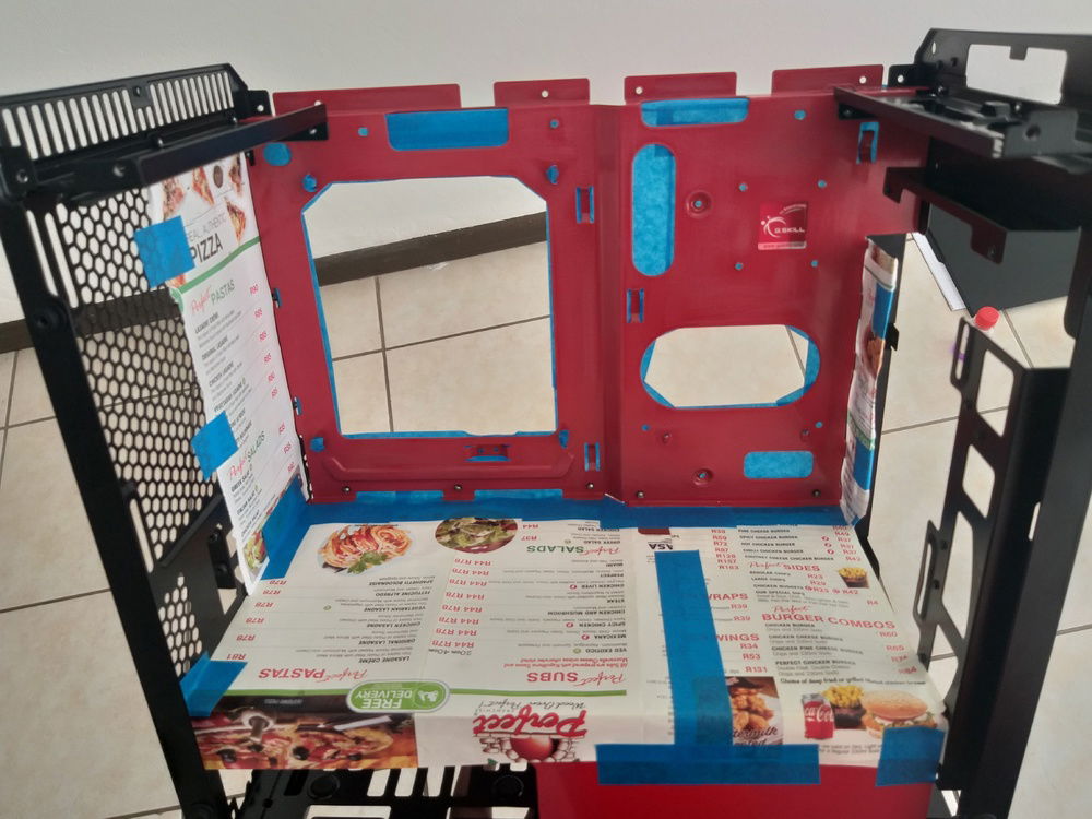 Prepping Case for spray paint!