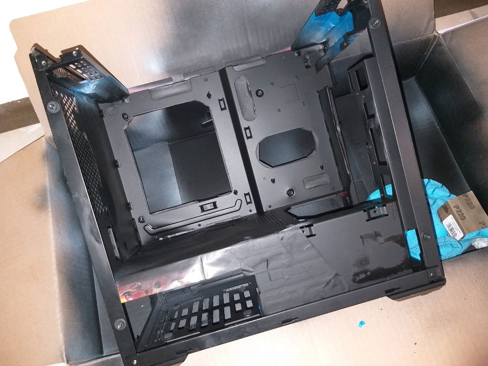 painting done! Now to unwrap it....