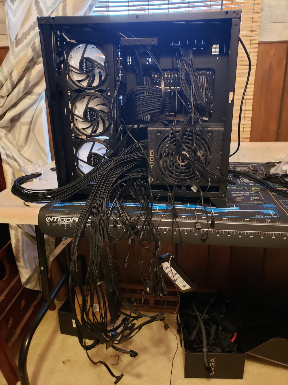 before cable management