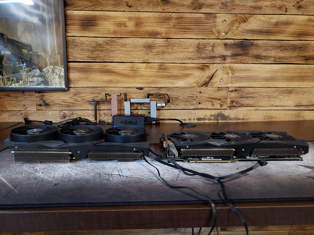 side by side comparison of old cooler vs new modded cooler