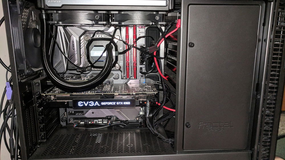 The inside of my case