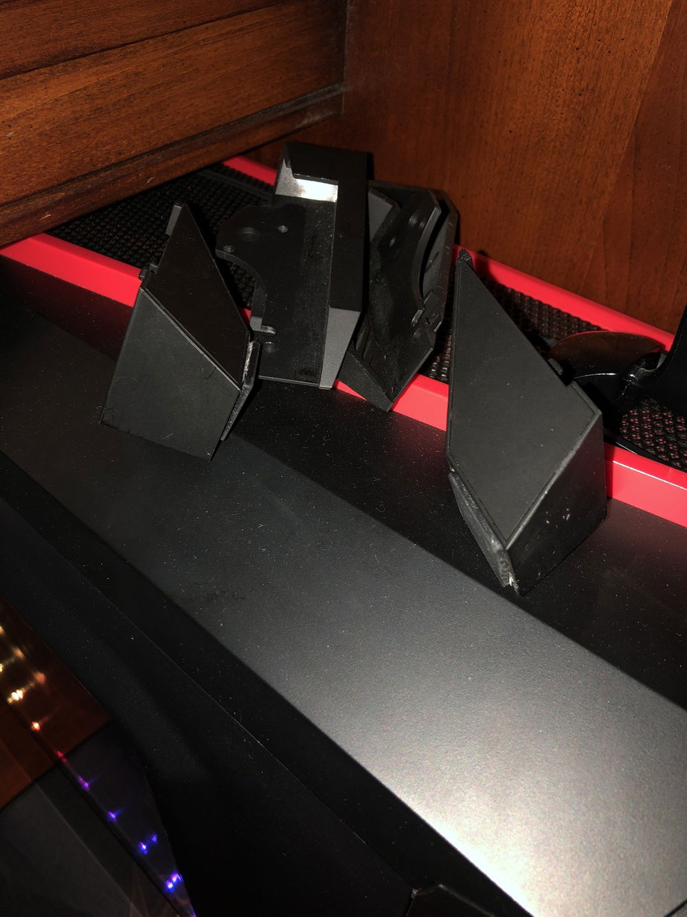 Had to take off the beautiful feet in order for it to fit on my desk