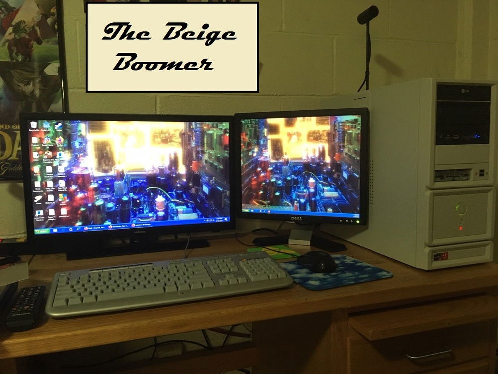 The Beige Boomer: One Year In!
(My Desk is only this tidy for the photograph. Thank goodness you can't see the mounds of schoolwork and other gubbins just off to the left.)
