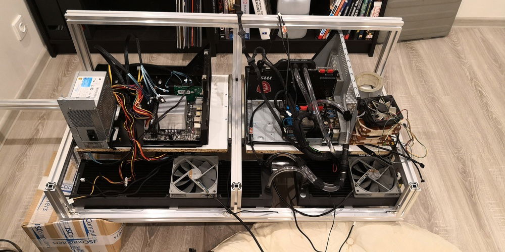 Everything on the bench now