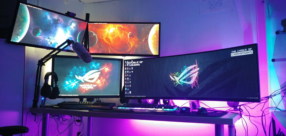 Mk. 2 setup ver2 please don't mind the cables im on it :)