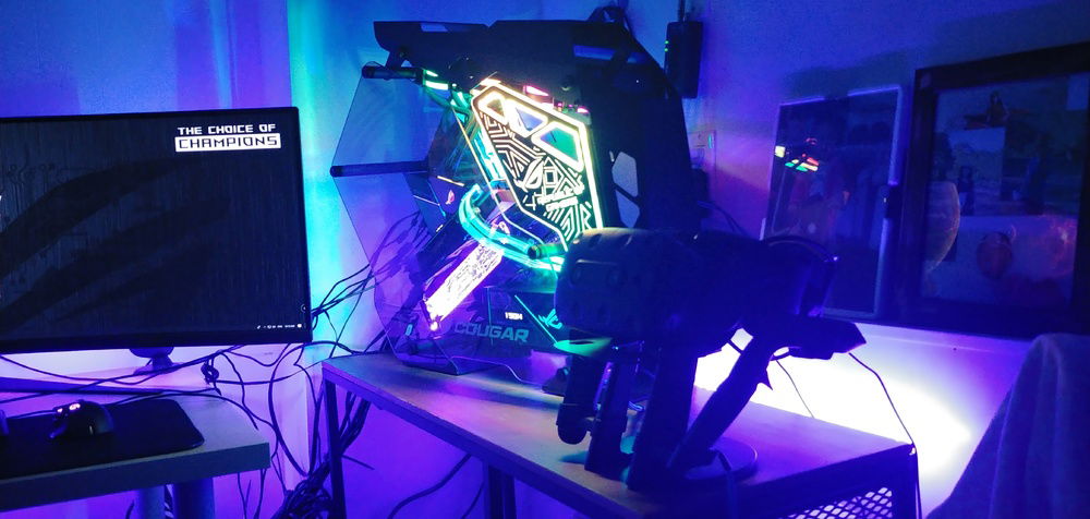 Mk. 2 setup ver2 please don't mind the cables im on it :)