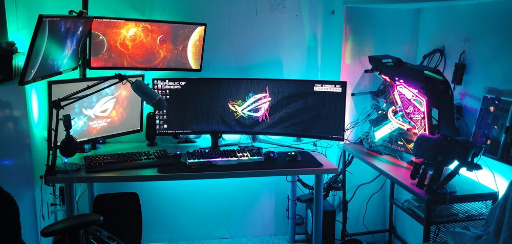 Mk. 2 setup ver2 please don't mind the cables im on it :)