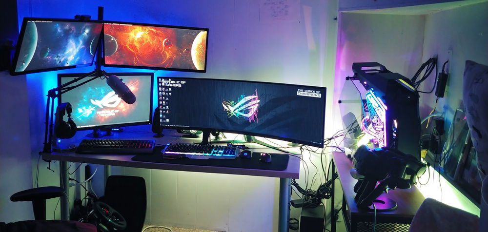 Mk. 2 setup ver2 please don't mind the cables im on it :)