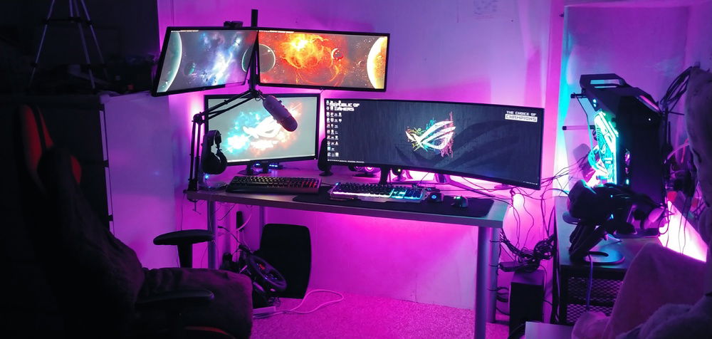 Mk. 2 setup ver2 please don't mind the cables im on it :)