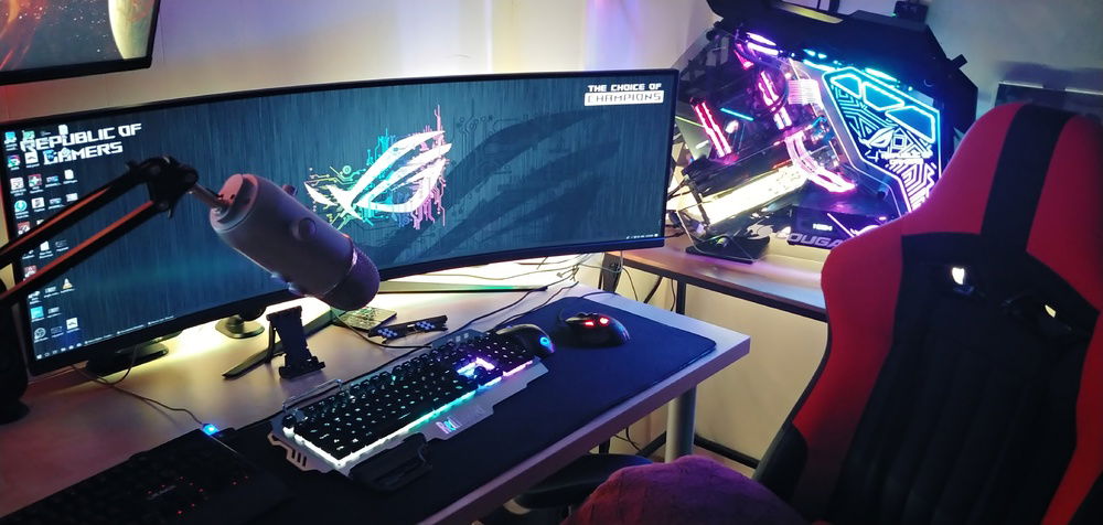 Mk. 2 setup ver2 please don't mind the cables im on it :)