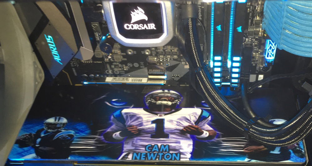 Custom Cam Newton GPU Backplate (v1Tech)