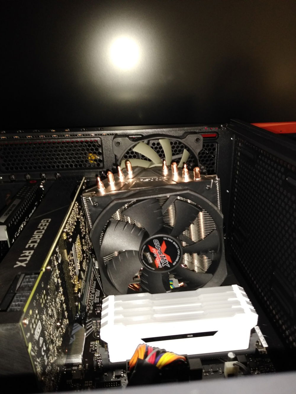 The original damaged air cooler and dead 2070 T.T