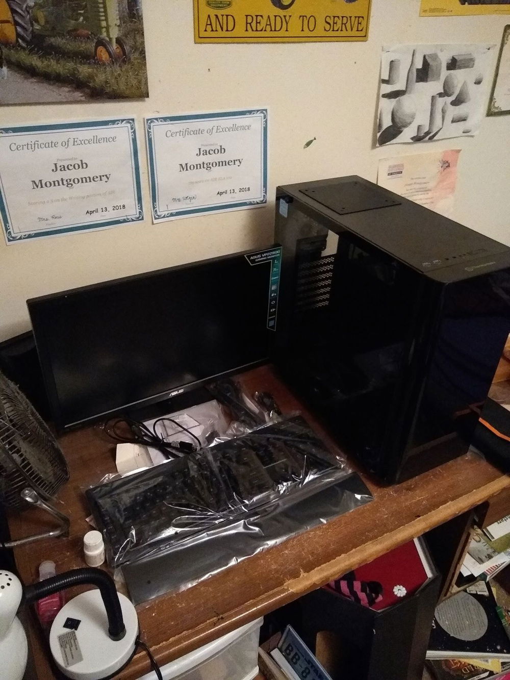 Day 2 of the start! K55 corsair keyboard acquired!