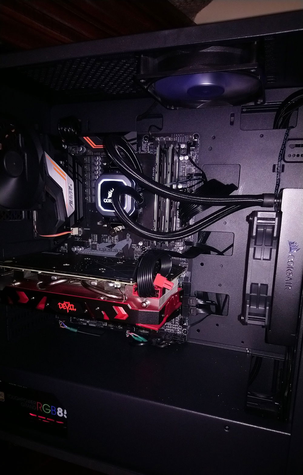 A quick snap behind the glass.