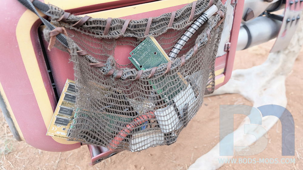 You can't scavenge parts from old PCs without an official Jakkuvian Speeder Cargo Net!