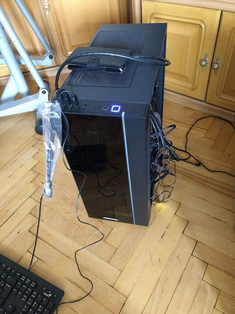 External view, build in progress