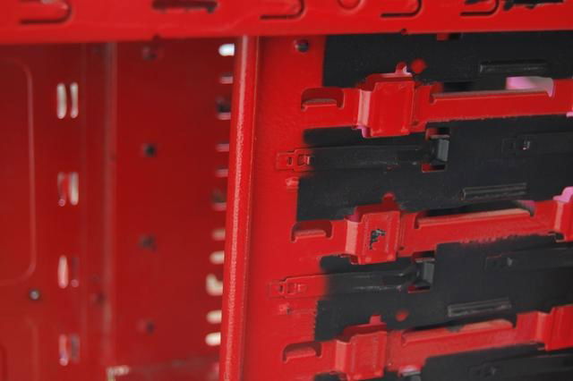 The case had been painted with the drive retention clips still fitted.